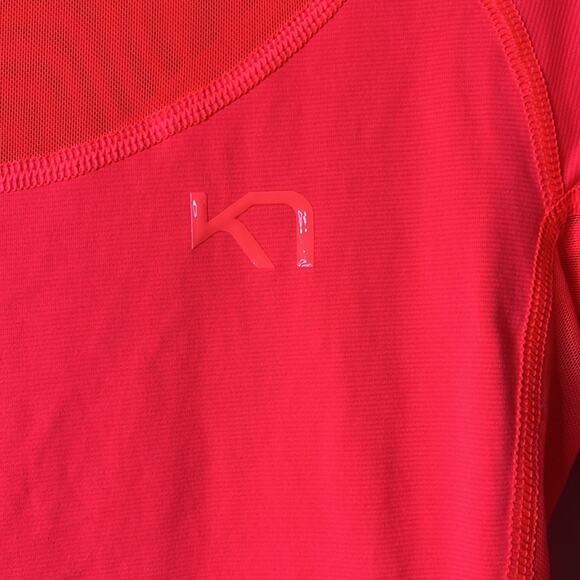 Kari Traa Neon Orange Active Tee Small - Picture 3 of 5